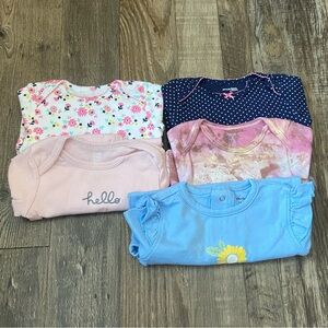 Set of 5 baby onesies 6-9 months